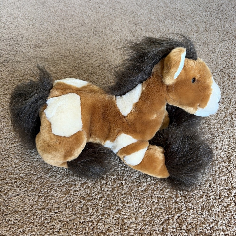 Animal Alley Brown Clydesdale Horse Pony Plush Stuffed Animal Toy Toys R Us